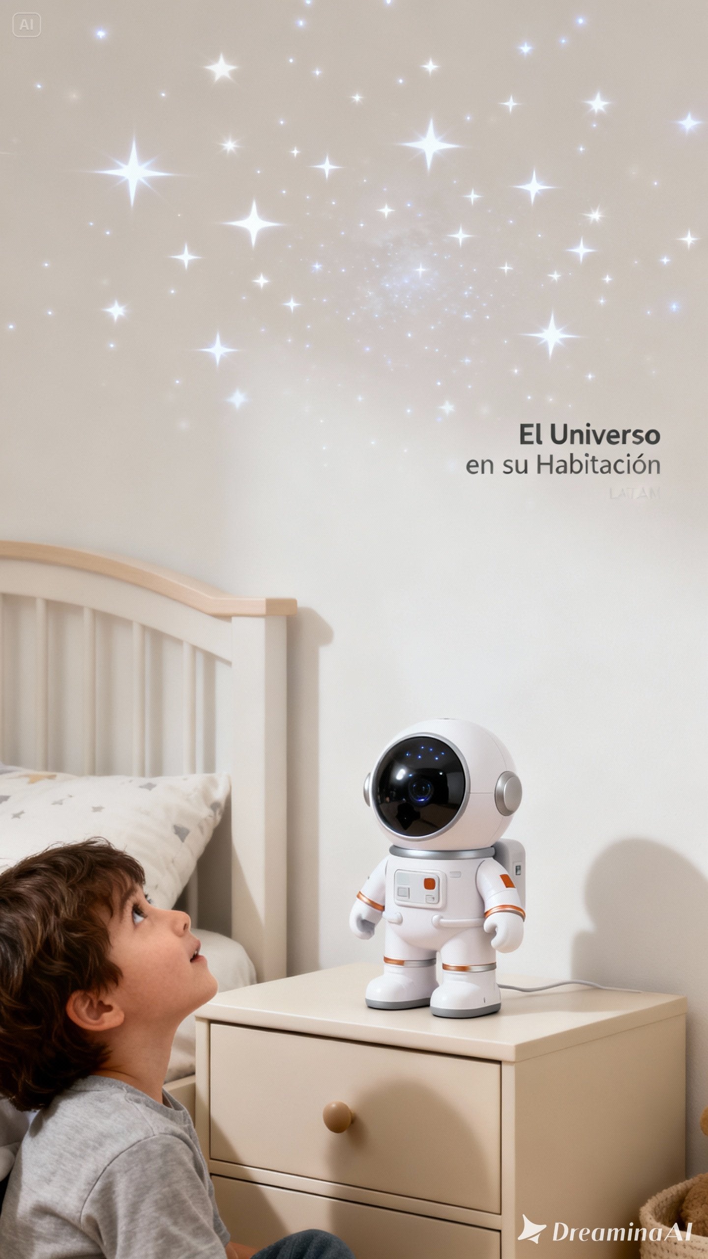 AstroMood™ - Combo Astronauta Obs + Luces Led 5m